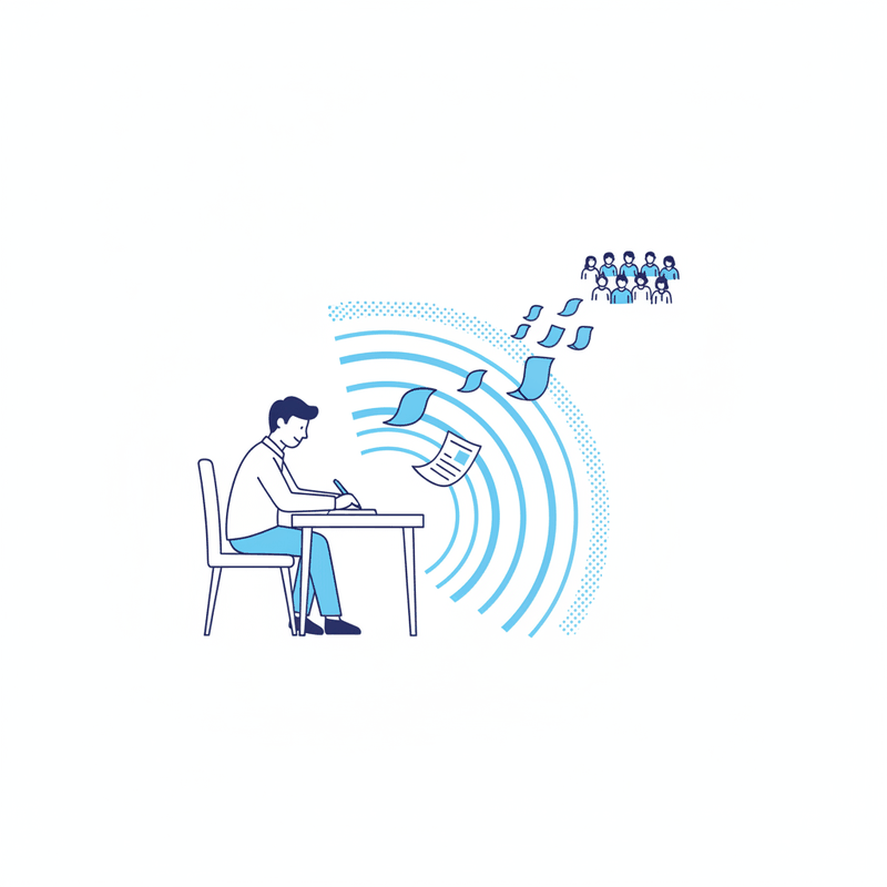 記事制作代行のイラスト